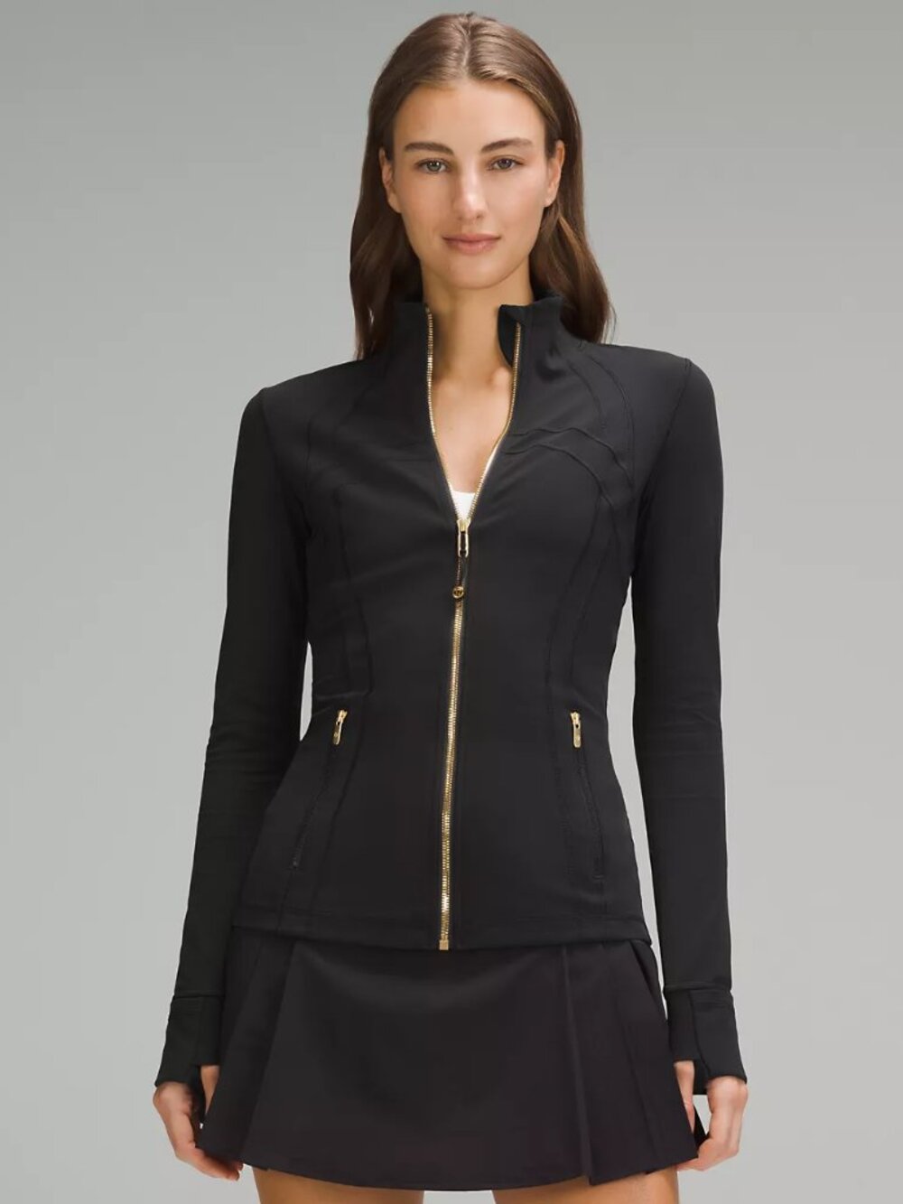 Lululemon Define Jacket Nulu Black Gold Size 14 Original Tag Included